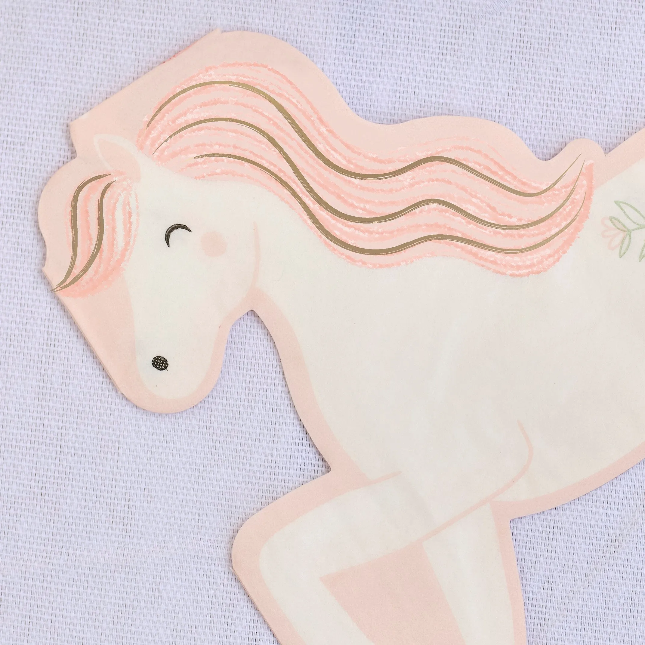 Ginger Ray Horse Princess Party Napkins - 16 Pkt
