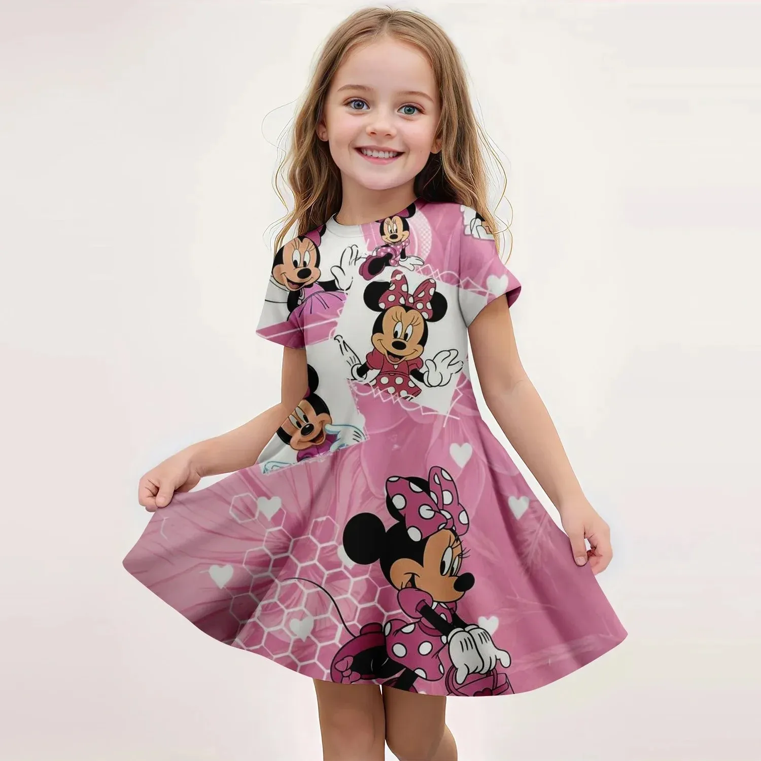 Girl 3D Print Disney Mickey Mouse Dress