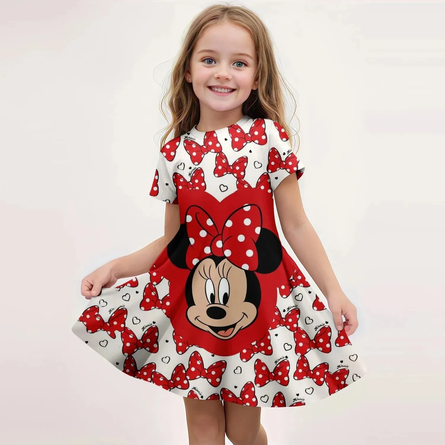 Girl 3D Print Disney Mickey Mouse Dress