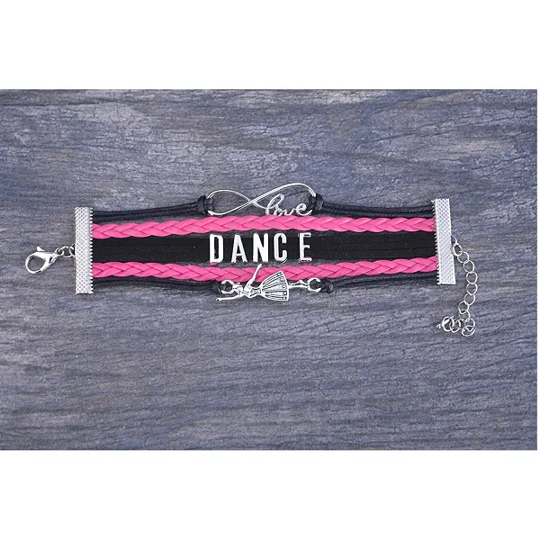 Girls Dance Infinity Bracelet and Headbands Set