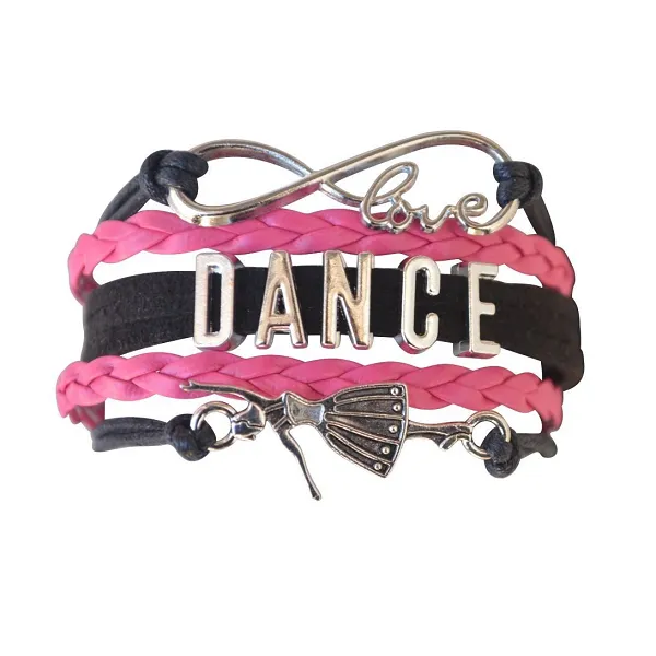 Girls Dance Infinity Bracelet and Headbands Set