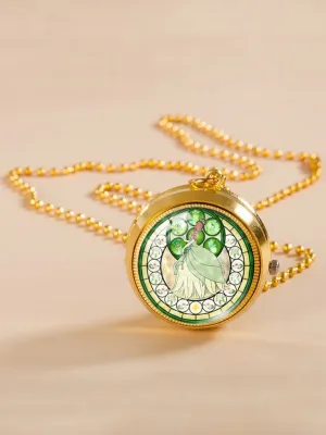 Girls Frog Princess Watch Pendant Necklace