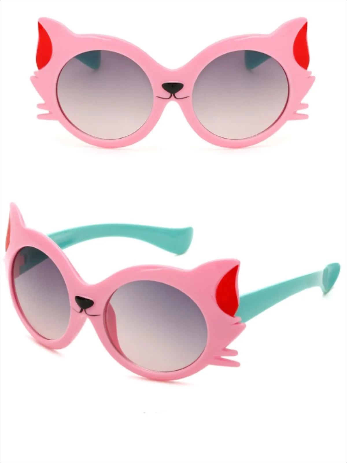Girls Polarized Cartoon Cat Eye Sunglasses