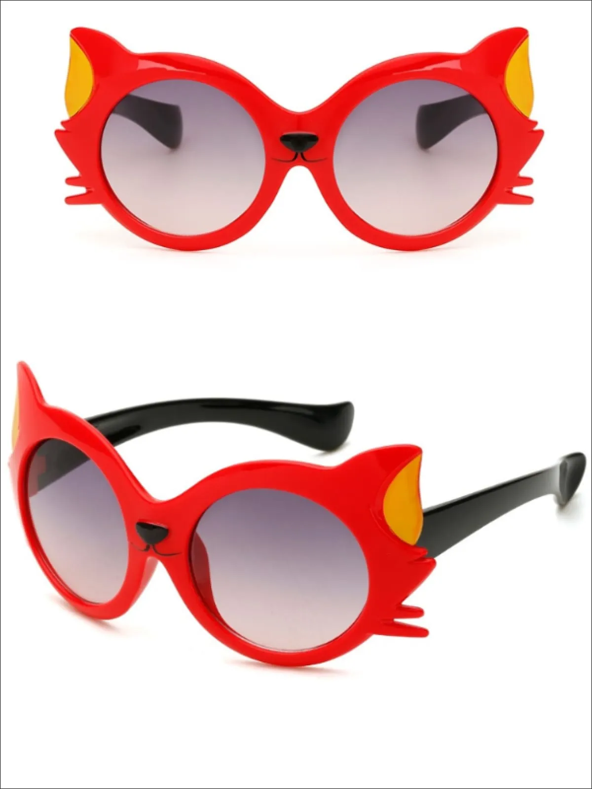 Girls Polarized Cartoon Cat Eye Sunglasses