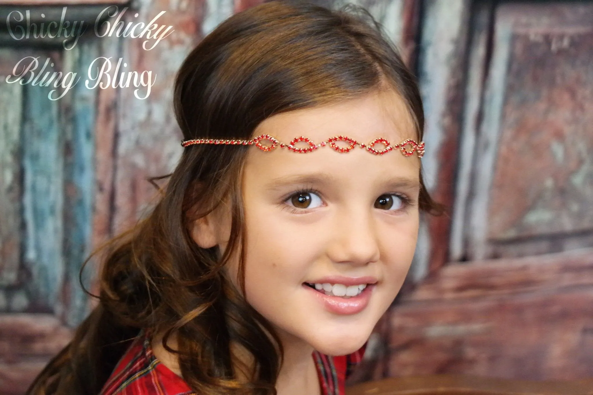 Glistening diamonds loop Headband
