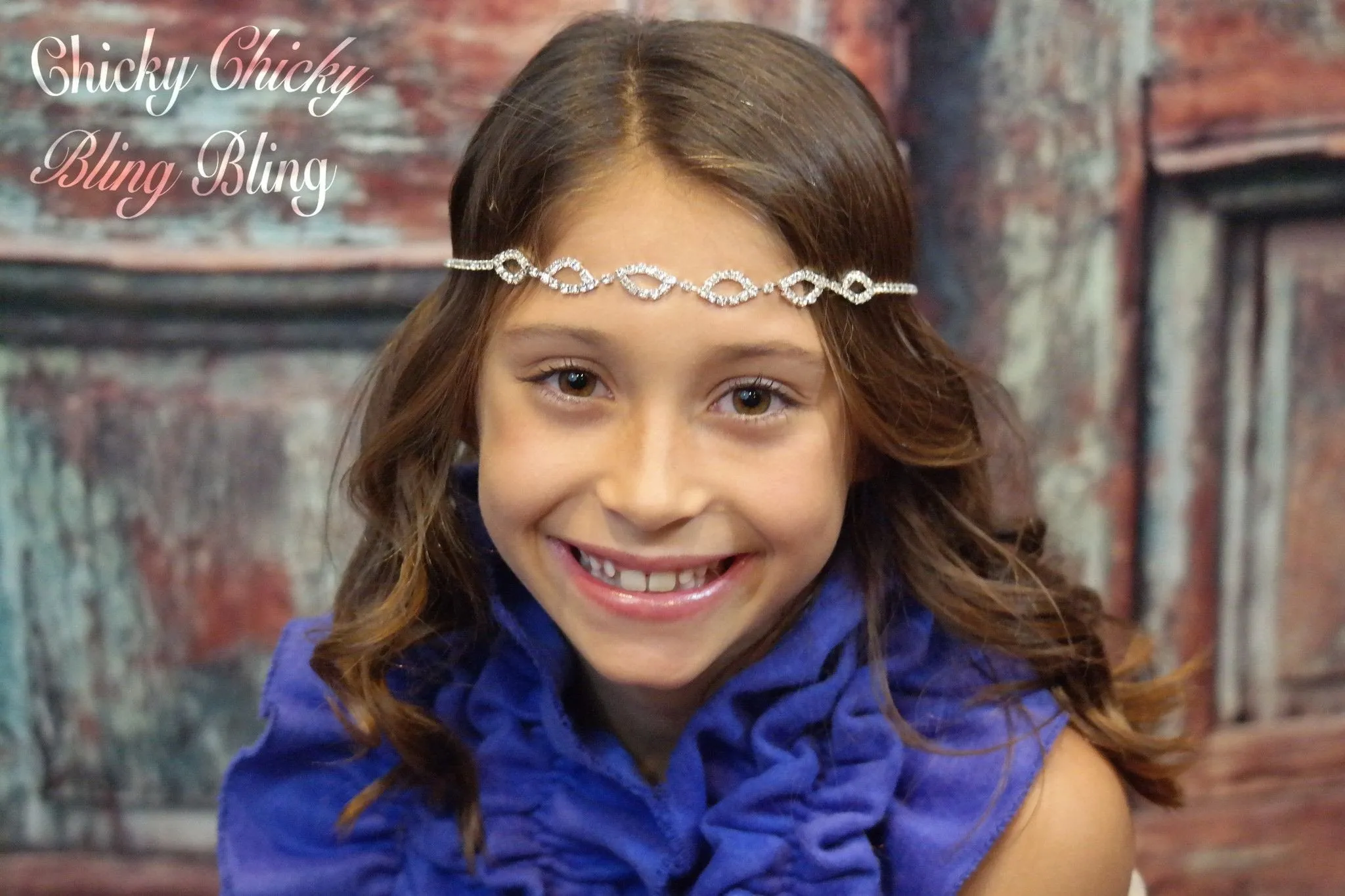 Glistening diamonds loop Headband