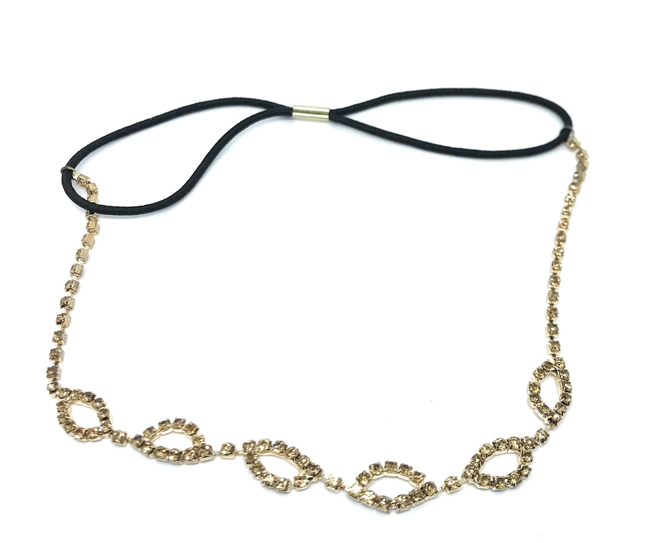 Glistening diamonds loop Headband