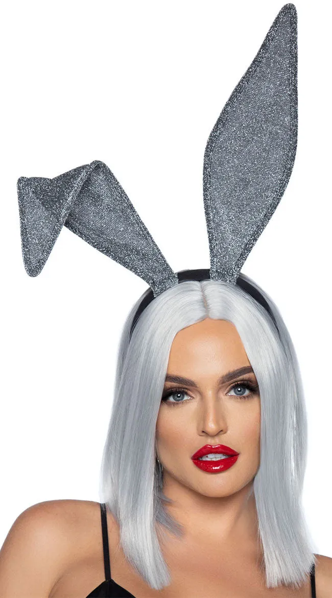 Glitter Bunny Ears Headband