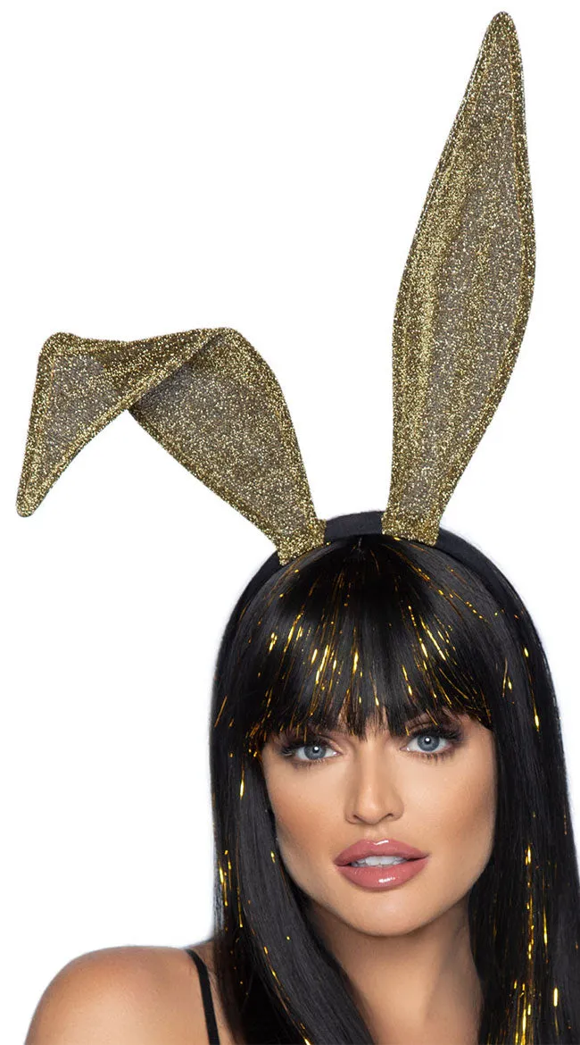 Glitter Bunny Ears Headband