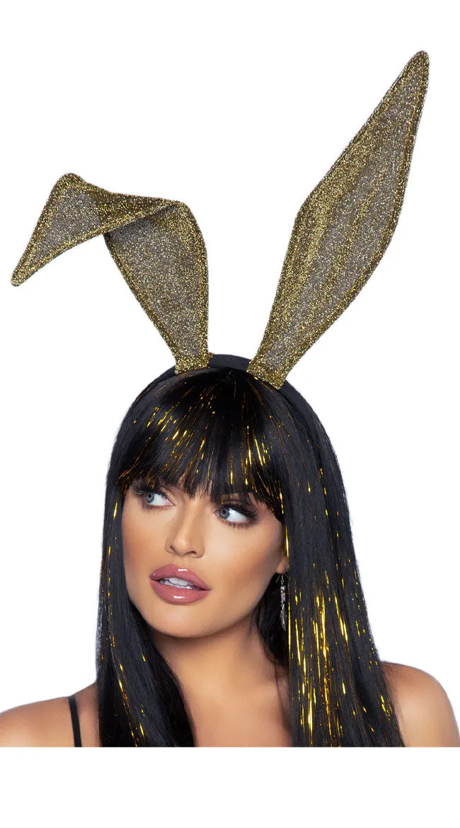 Glitter Bunny Ears Headband