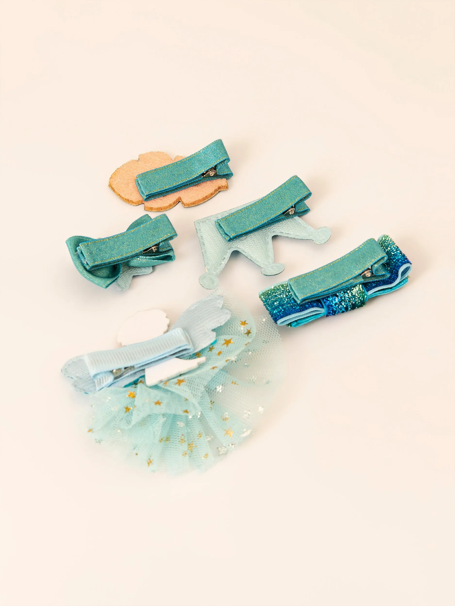 Glittery Hair Clip Set