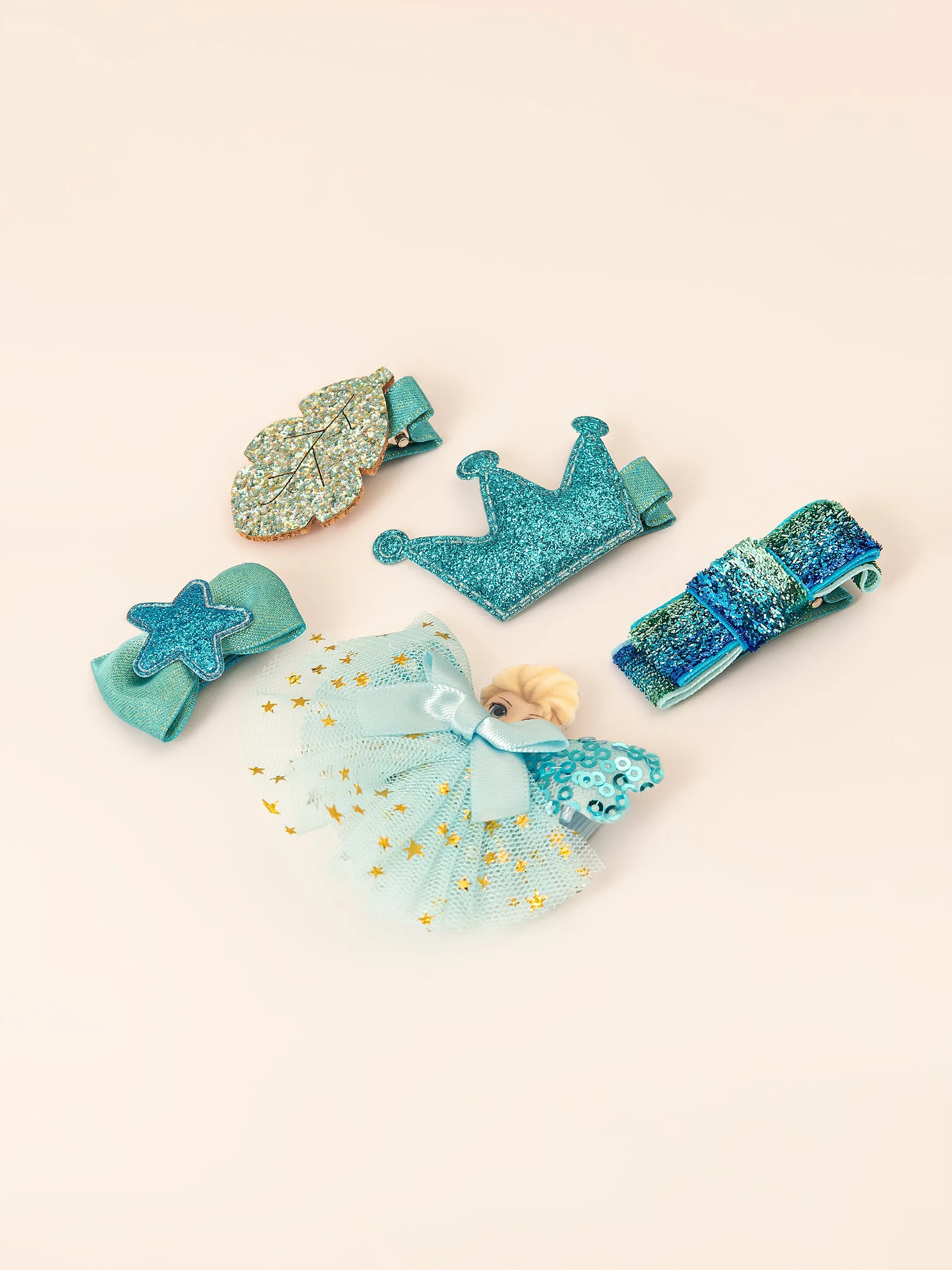 Glittery Hair Clip Set
