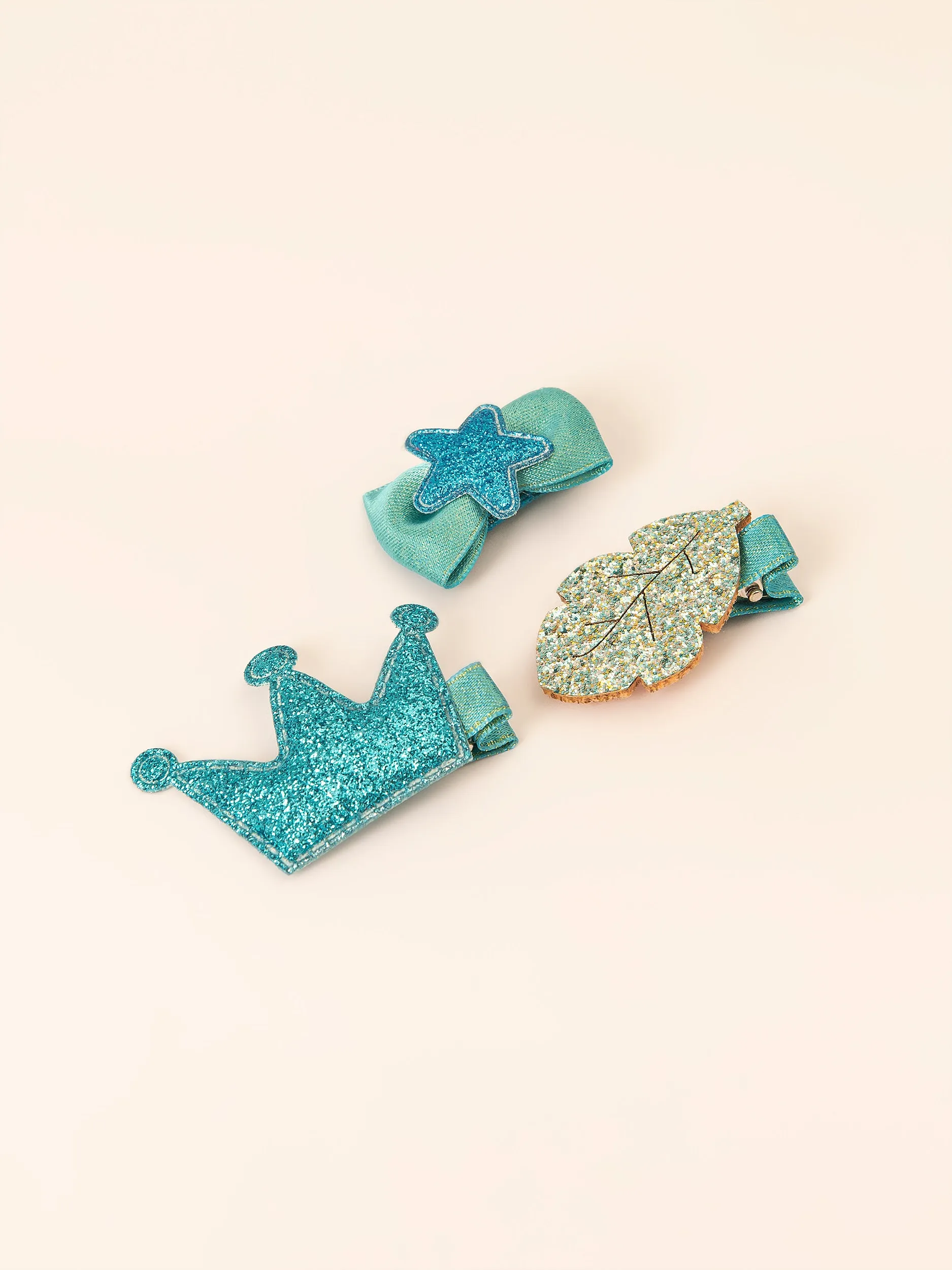 Glittery Hair Clip Set