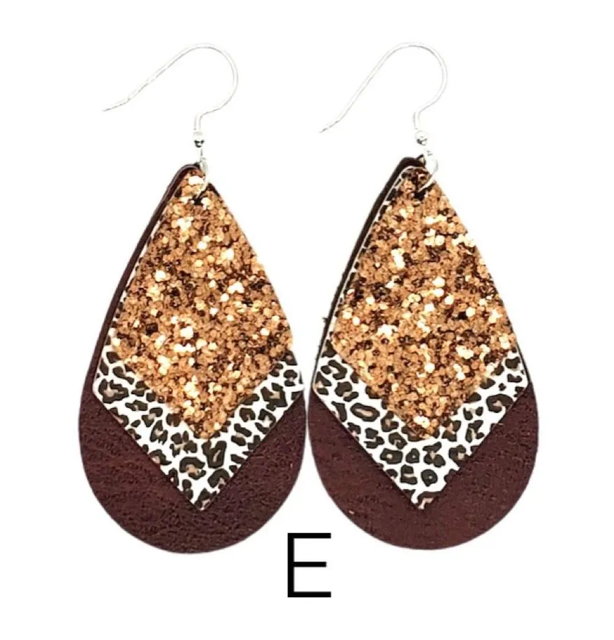 Glitzy Triple Earrings