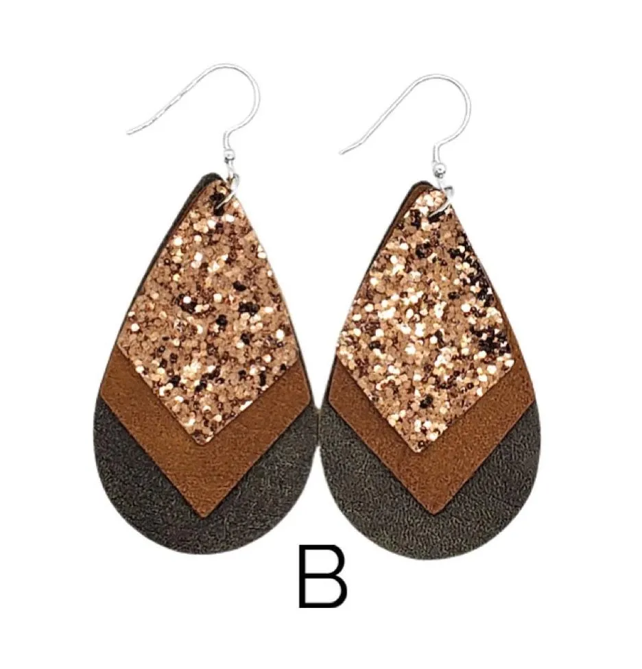 Glitzy Triple Earrings