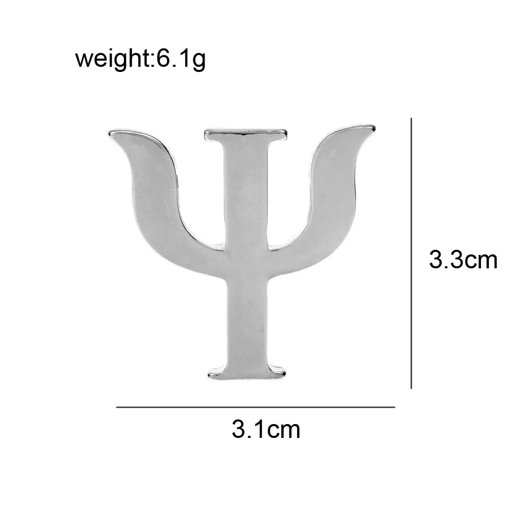 Gold And Silver Color Balance Brooch Logo Design Creative Psychology Pin