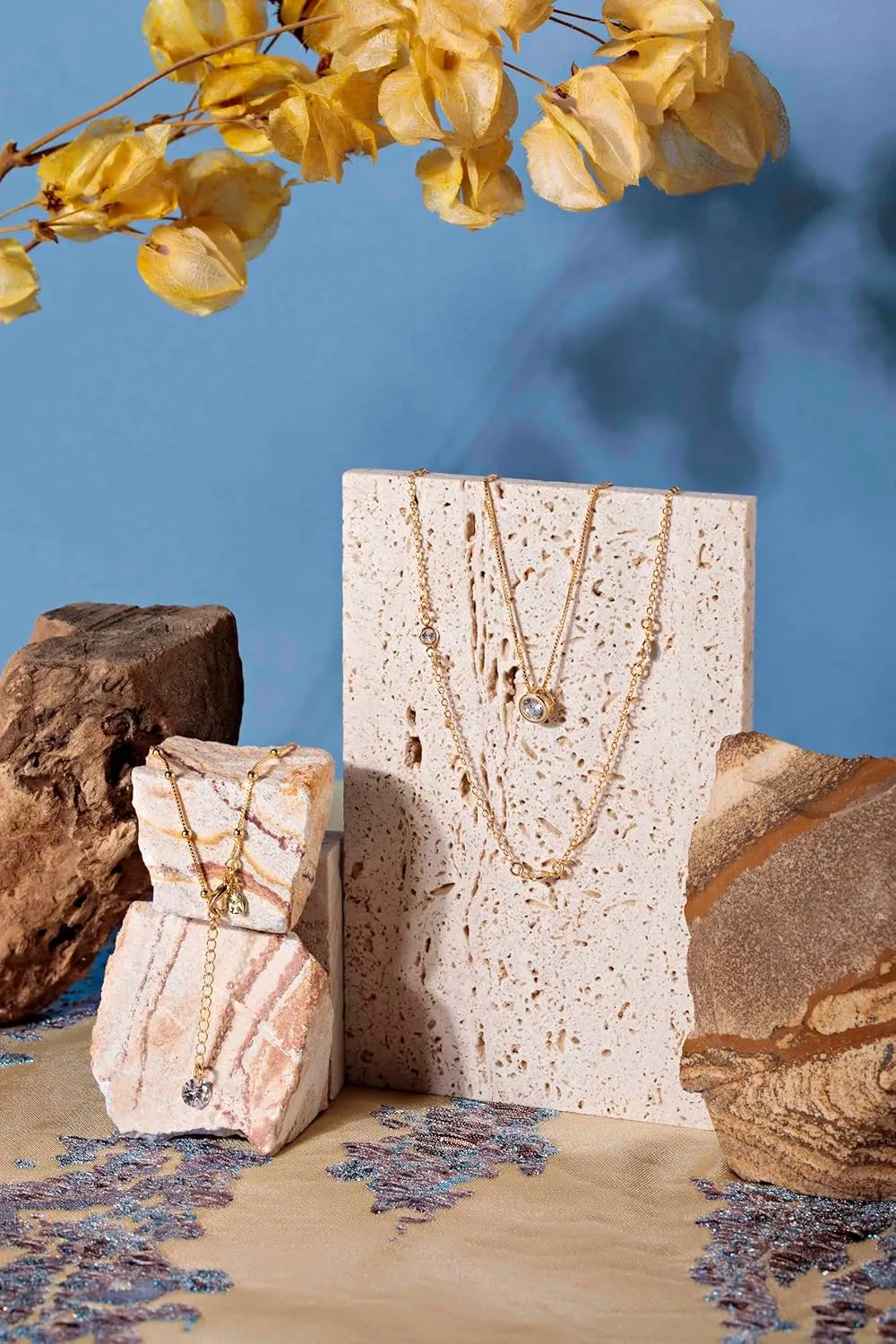 Gold Necklace for Women, Gold Plated Necklace