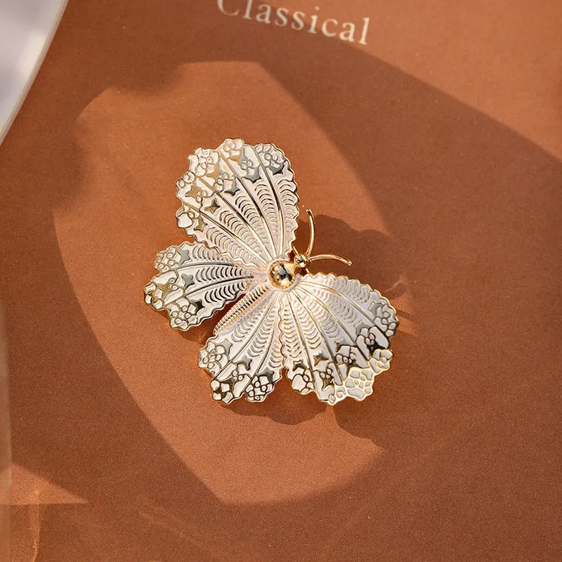 Golden Butterfly Vintage Brooches For Women