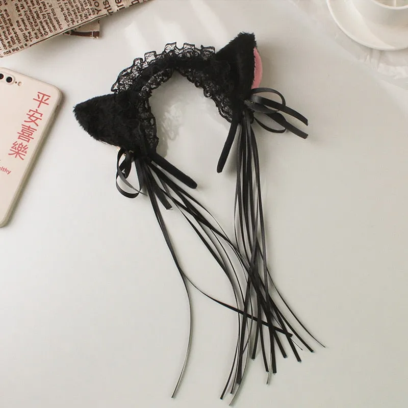 Gothic Cat Ear Headbands