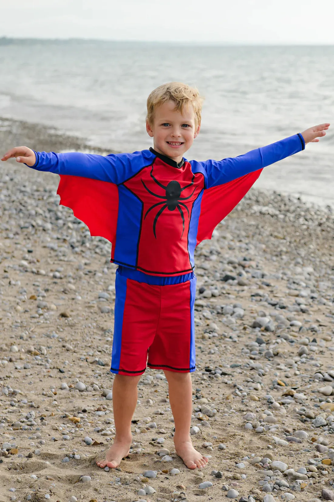 Great Pretenders Rashguard Superhero Swimsuit - Super Spider
