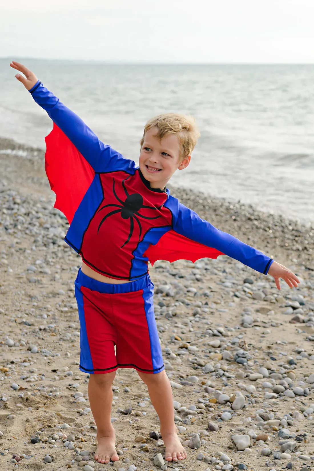 Great Pretenders Rashguard Superhero Swimsuit - Super Spider