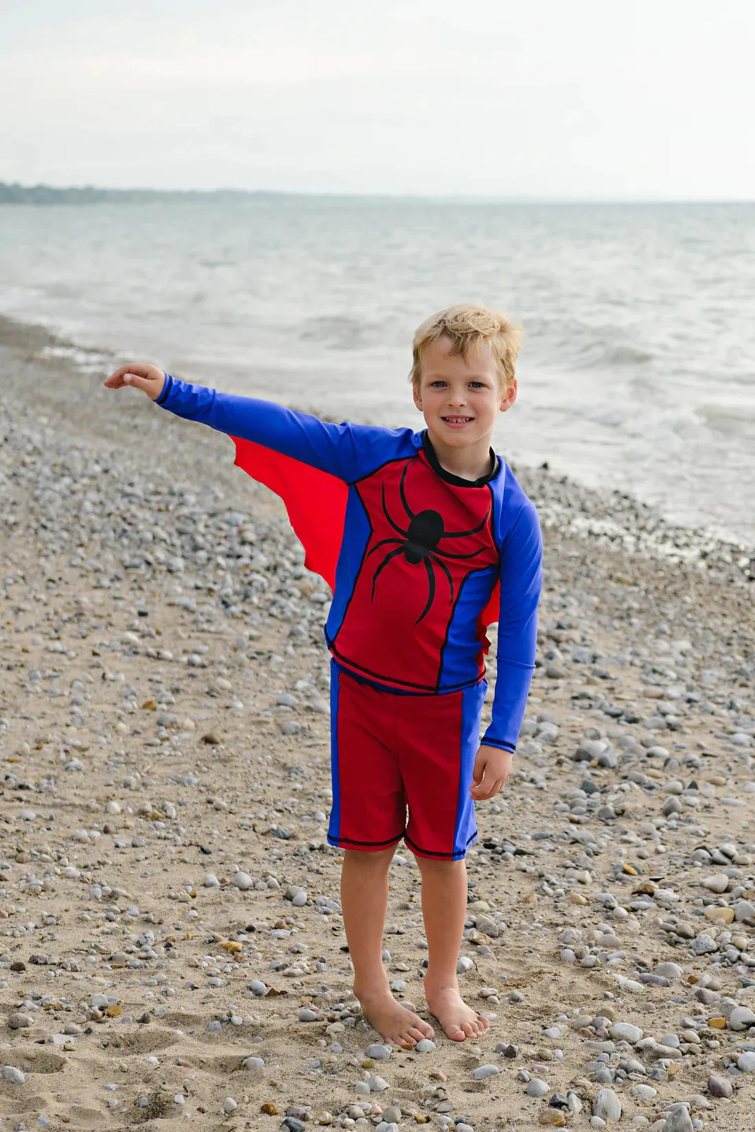 Great Pretenders Rashguard Superhero Swimsuit - Super Spider