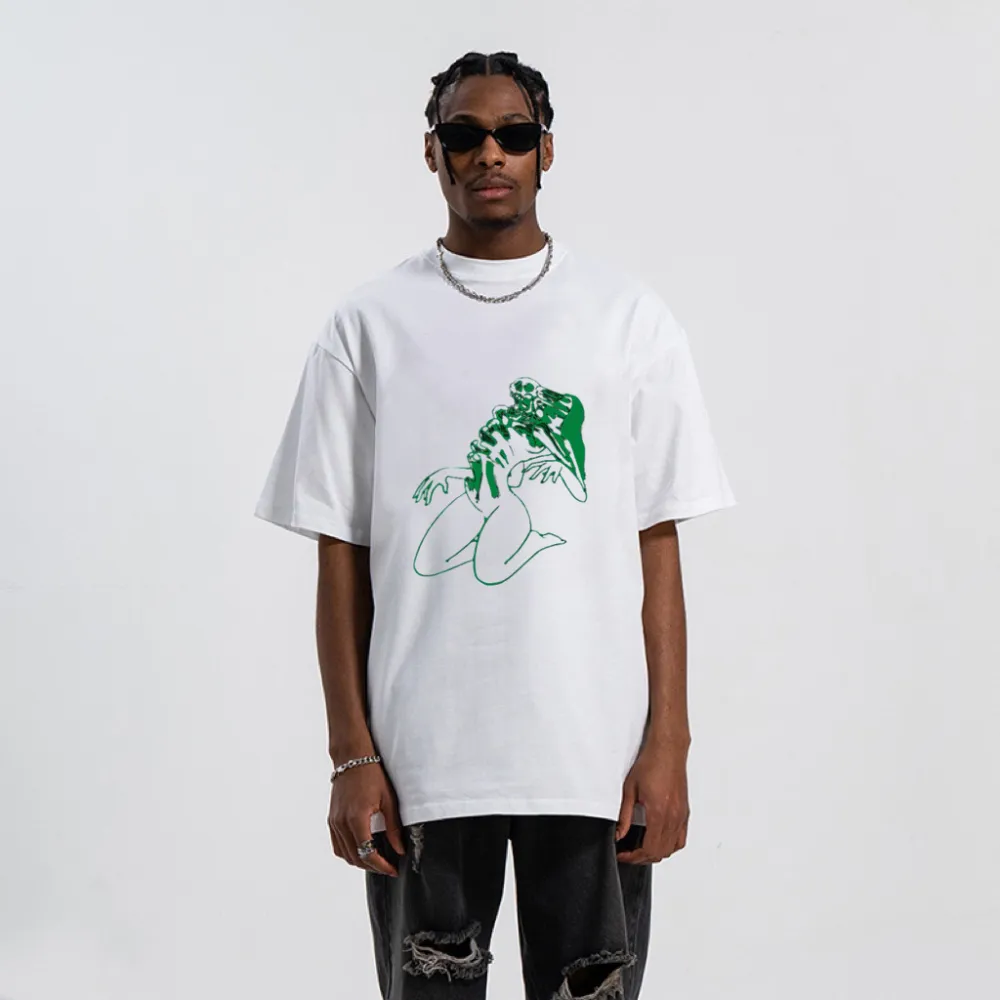 “Green Enchanting Cartoon Character” T-shirt