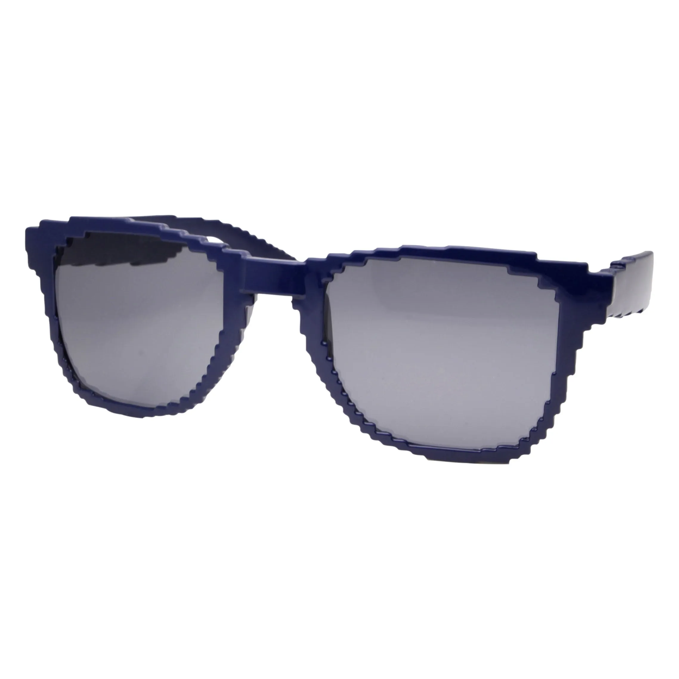 grinderPUNCH Clear Lens 8-Bit Mini Pixel Retro Novelty Gamer Geek Sunglasses