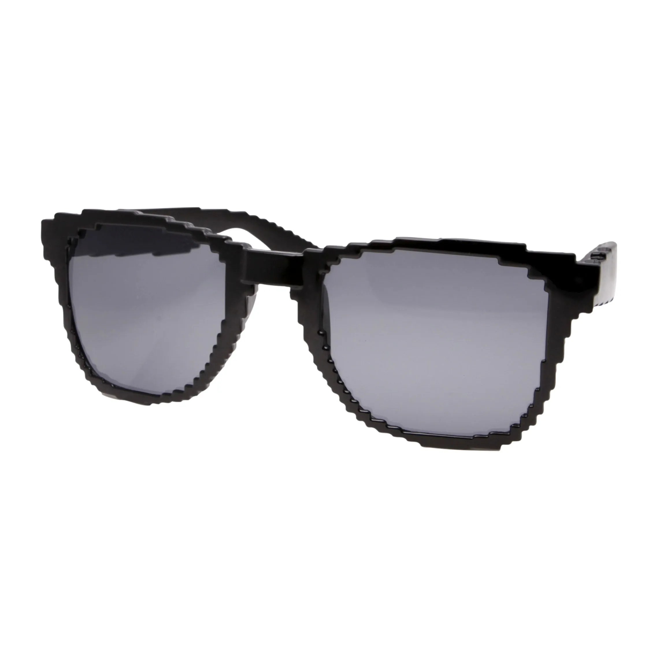 grinderPUNCH Clear Lens 8-Bit Mini Pixel Retro Novelty Gamer Geek Sunglasses