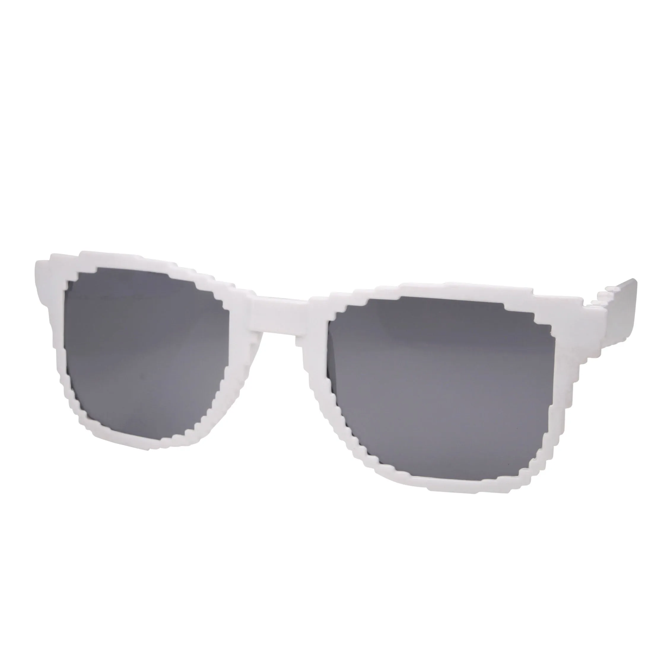 grinderPUNCH Clear Lens 8-Bit Mini Pixel Retro Novelty Gamer Geek Sunglasses