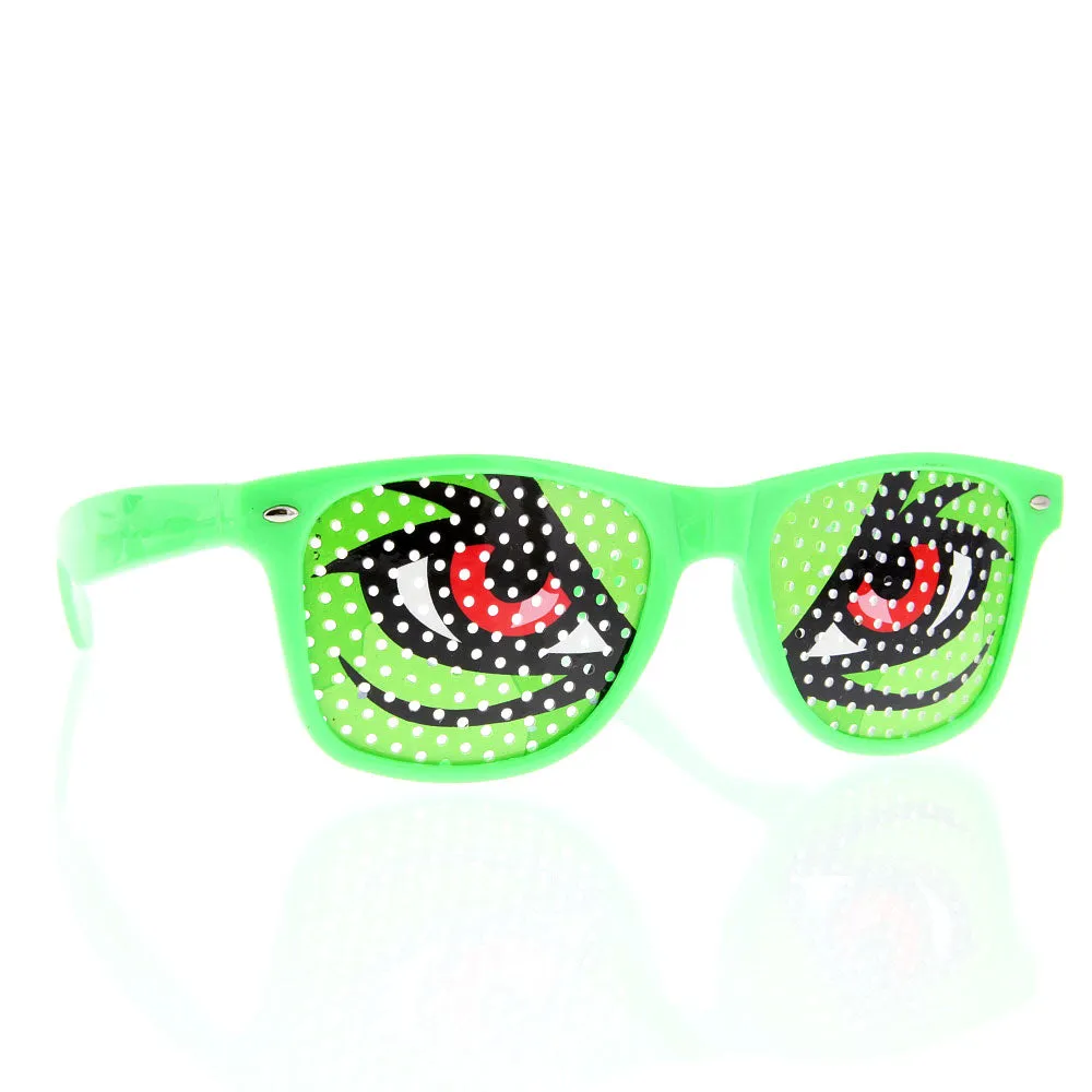 grinderPUNCH Fun Party Cartoon Pin Hole Sunglasses