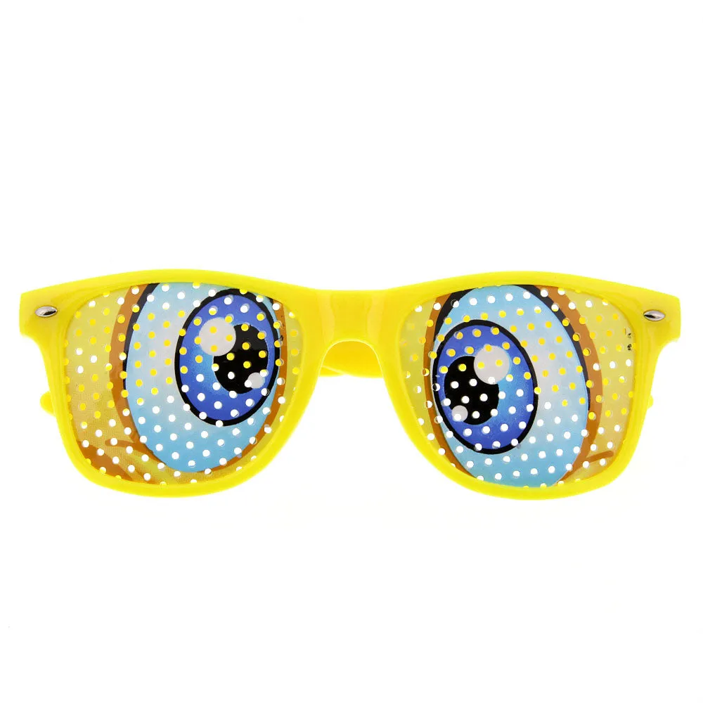 grinderPUNCH Fun Party Cartoon Pin Hole Sunglasses
