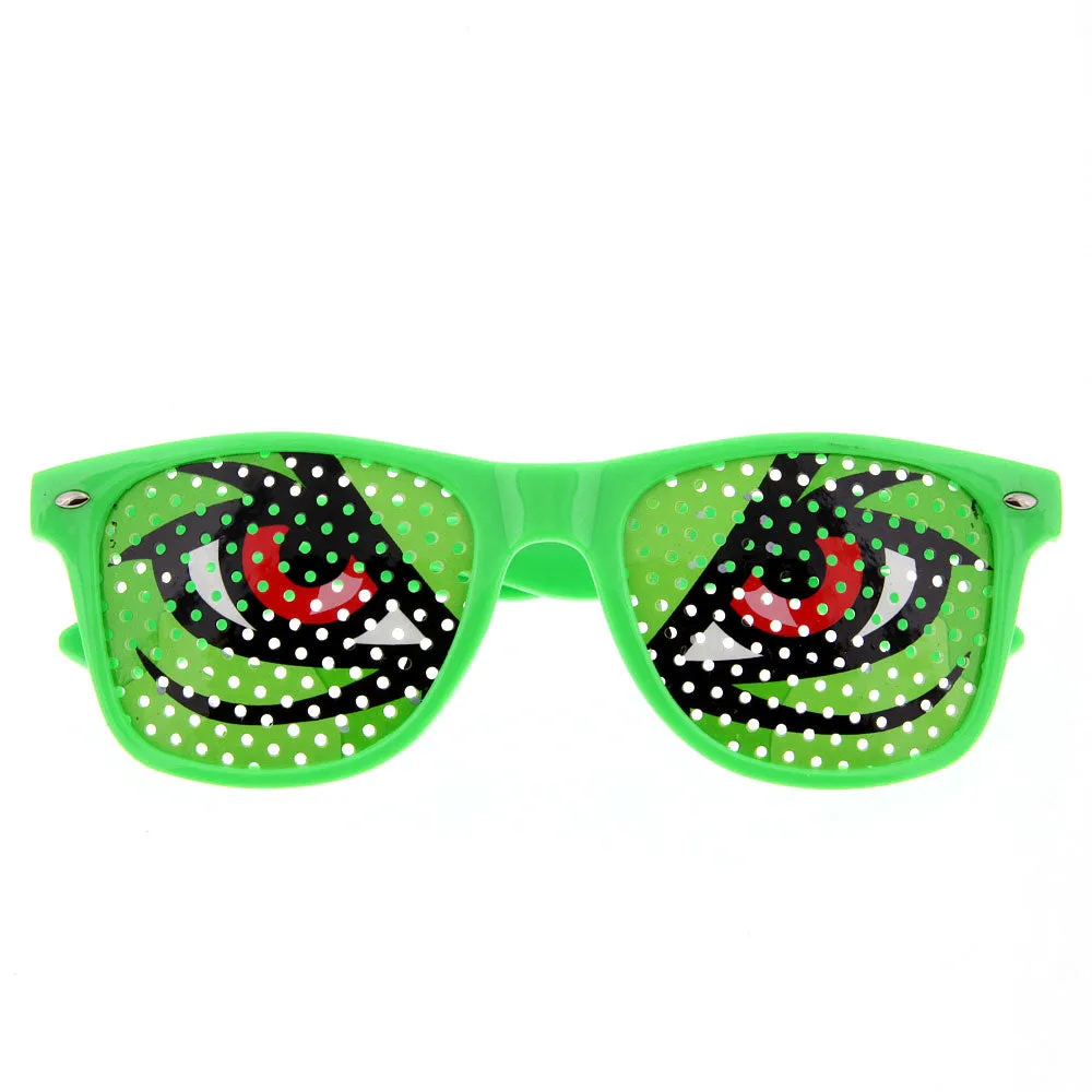 grinderPUNCH Fun Party Cartoon Pin Hole Sunglasses