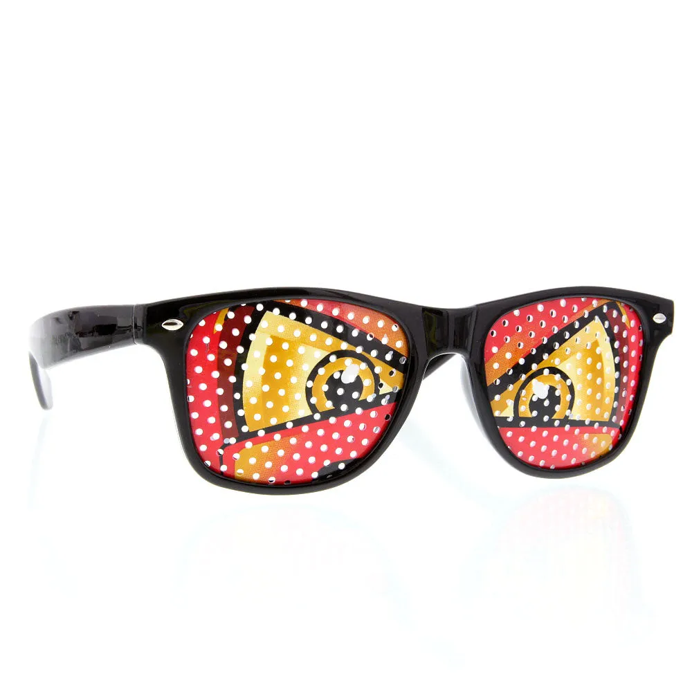 grinderPUNCH Fun Party Cartoon Pin Hole Sunglasses