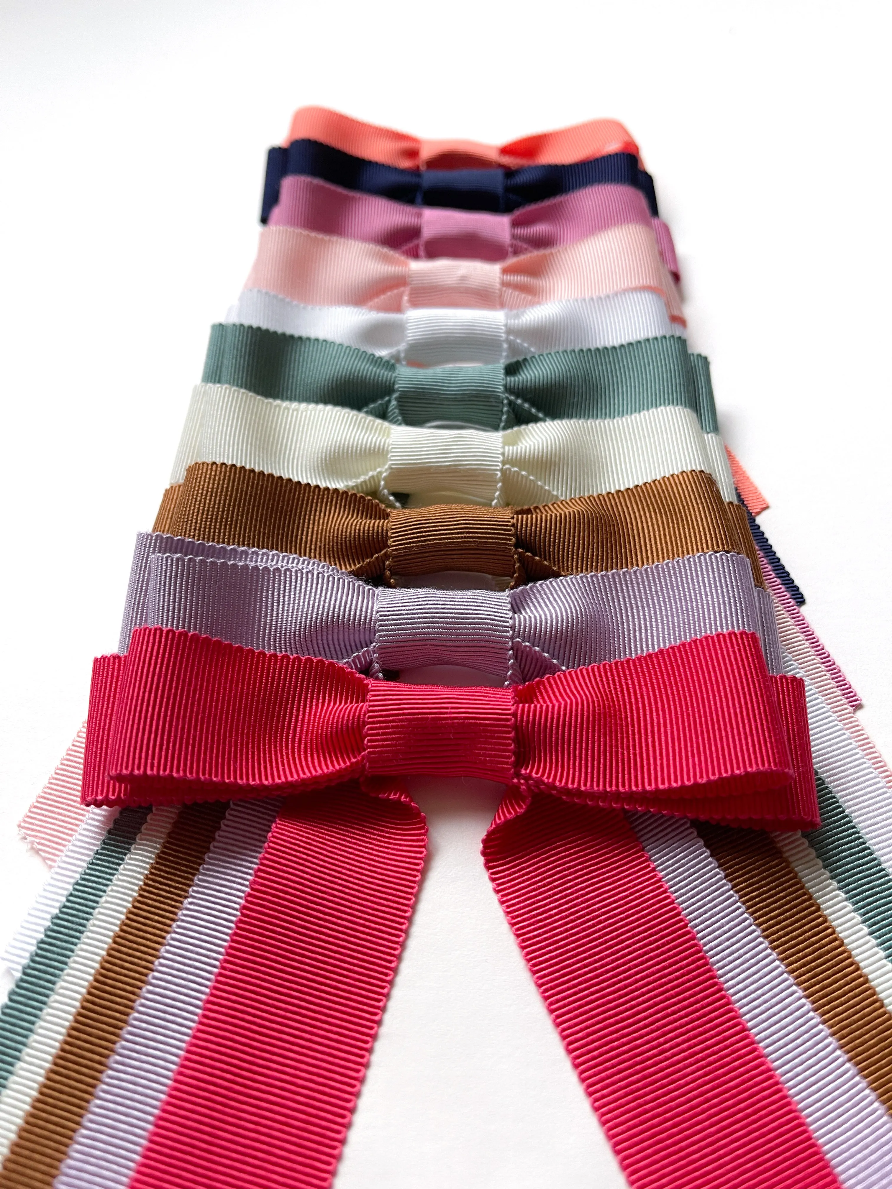 Grosgrain Standard Long Bow | Upscale Bows for Women | Bow with Tails | Luxury Designer Hair Bows | Made to Order