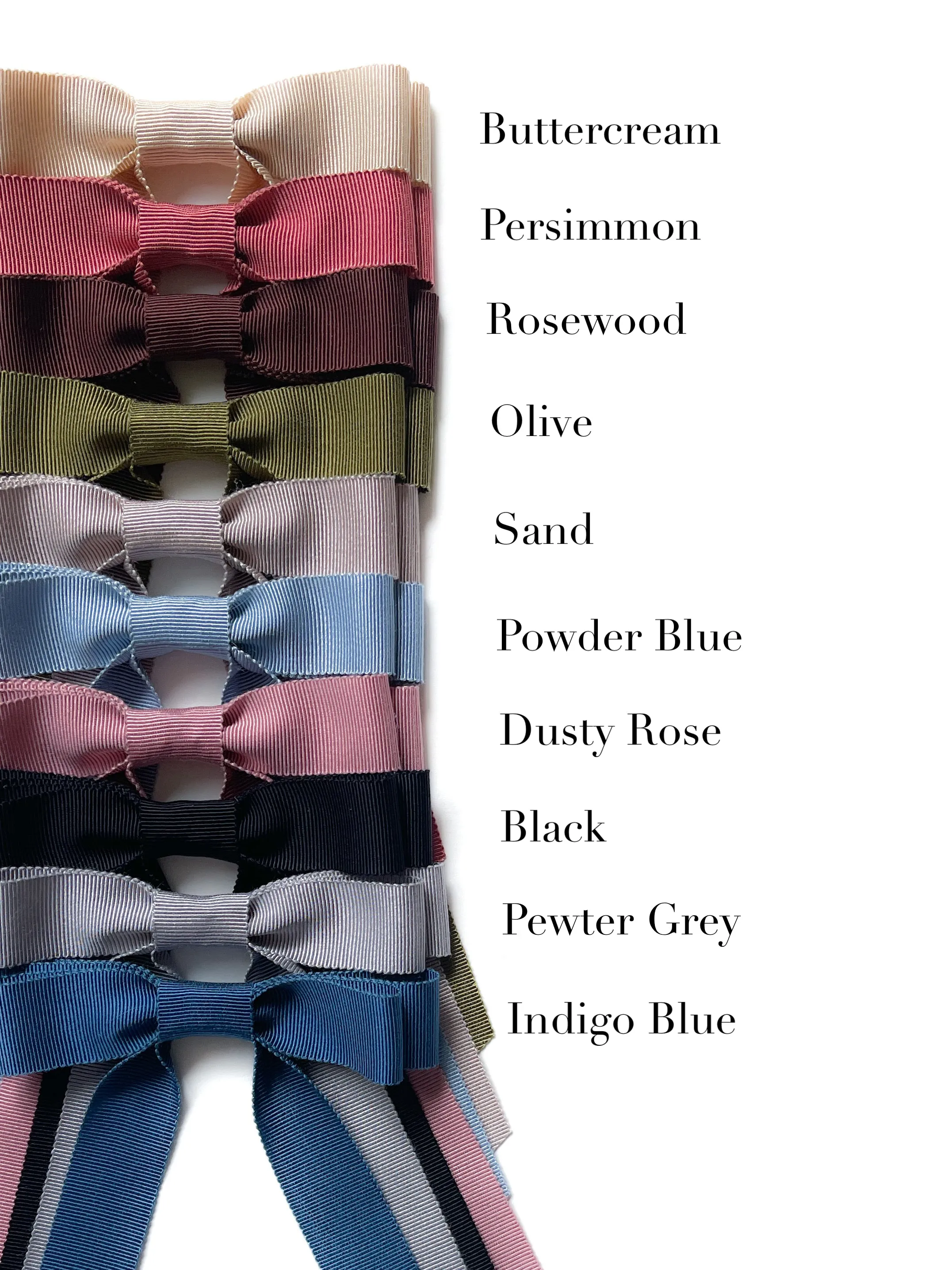 Grosgrain Standard Long Bow | Upscale Bows for Women | Bow with Tails | Luxury Designer Hair Bows | Made to Order