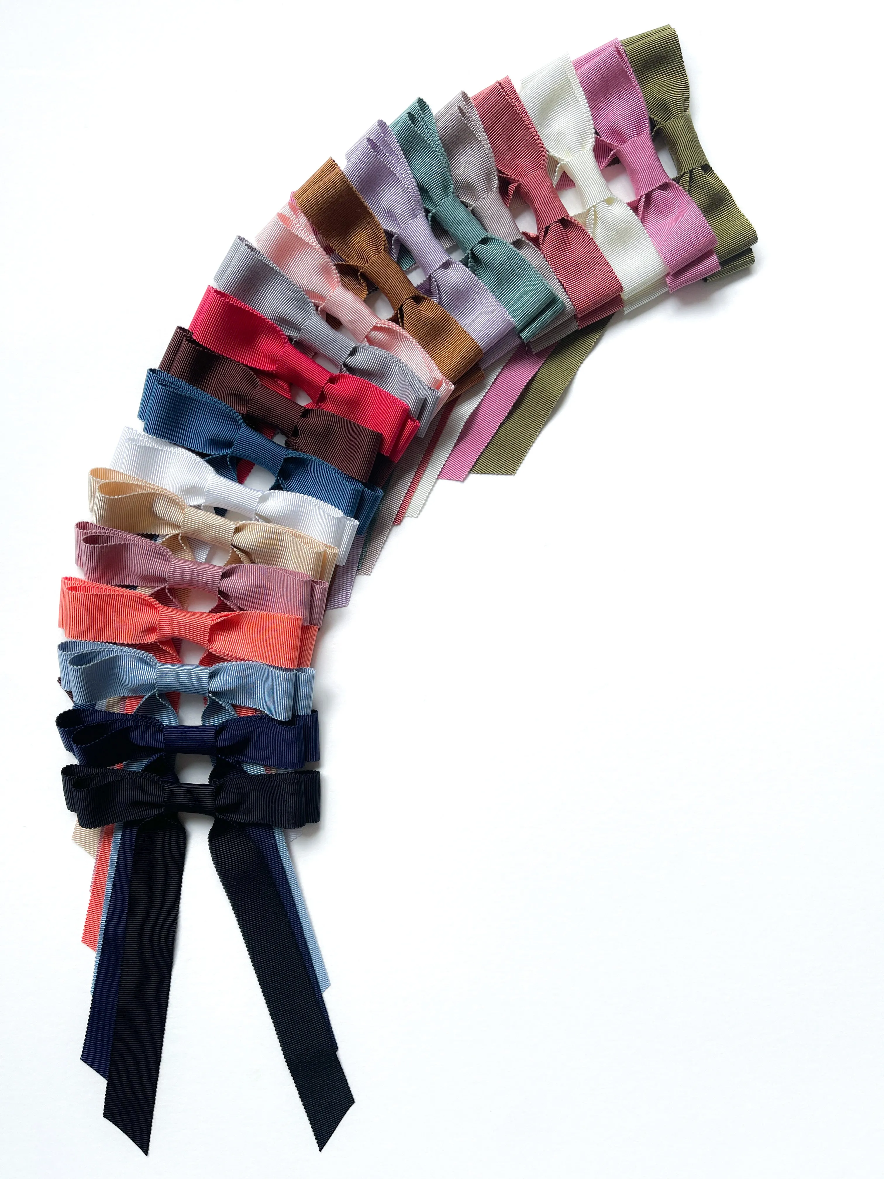Grosgrain Standard Long Bow | Upscale Bows for Women | Bow with Tails | Luxury Designer Hair Bows | Made to Order