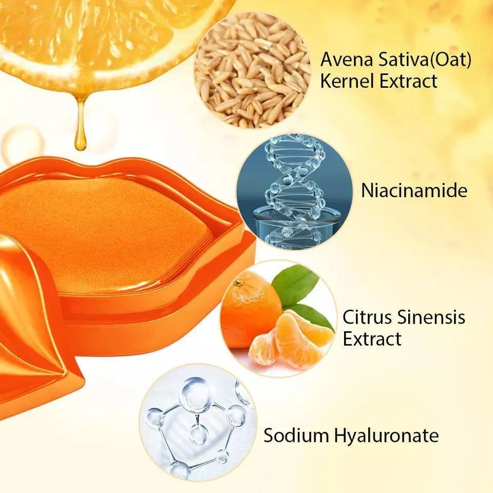 Guanjing VC (Vitamin C) Blood Orange Lip Mask to Shape Beautiful Lips - 20 masks