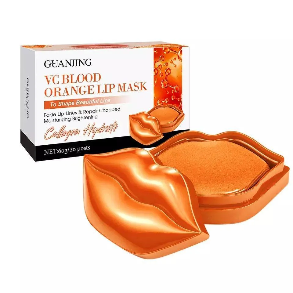 Guanjing VC (Vitamin C) Blood Orange Lip Mask to Shape Beautiful Lips - 20 masks