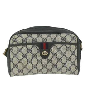 GUCCI GG Supreme Sherry Line Shoulder Bag Red Navy 116 02 089 bs10531