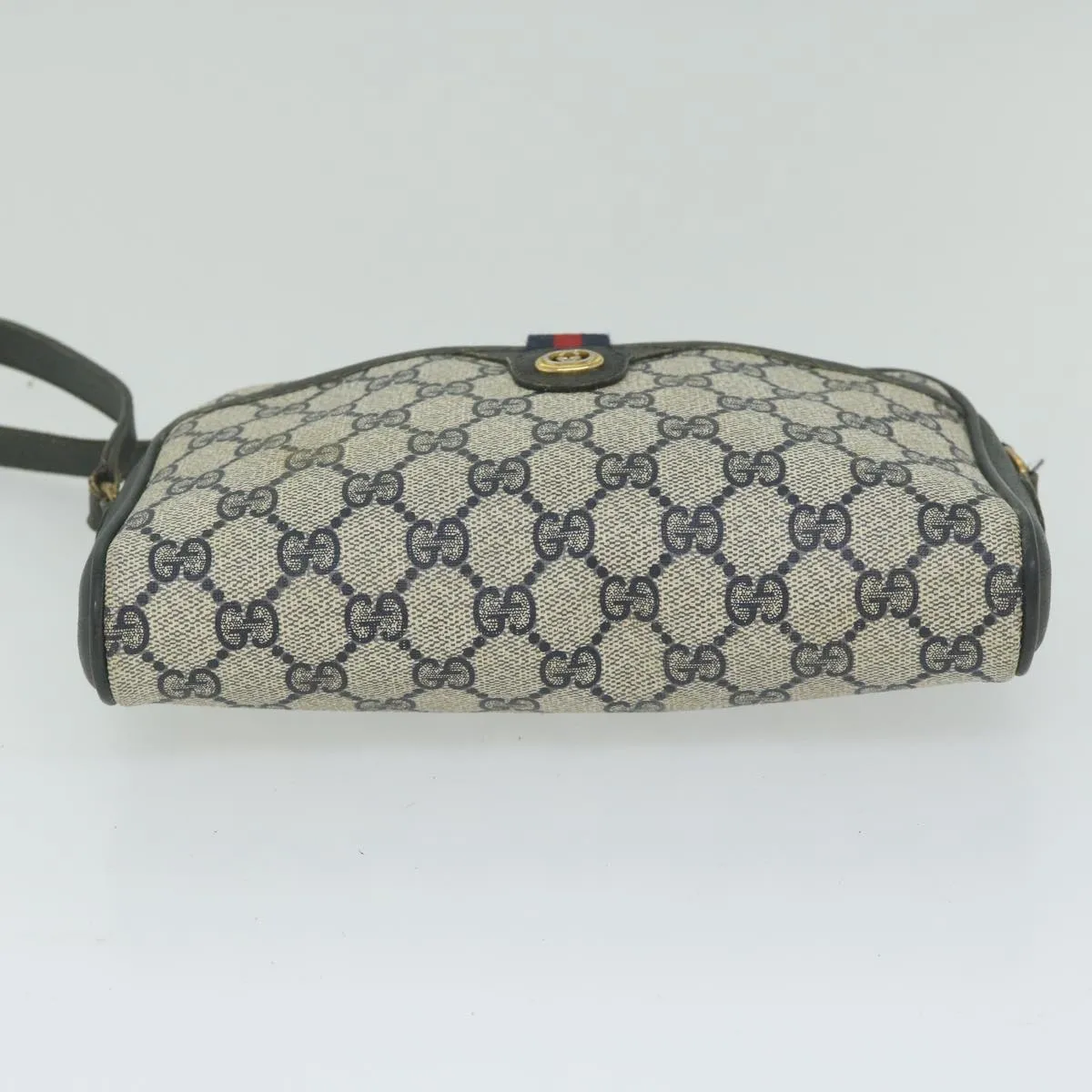 GUCCI GG Supreme Sherry Line Shoulder Bag Red Navy 116 02 089 bs10531
