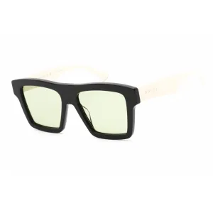 Gucci Men's Sunglasses - Black Plastic Square Full Rim Frame Green Lens | GG0962S 004