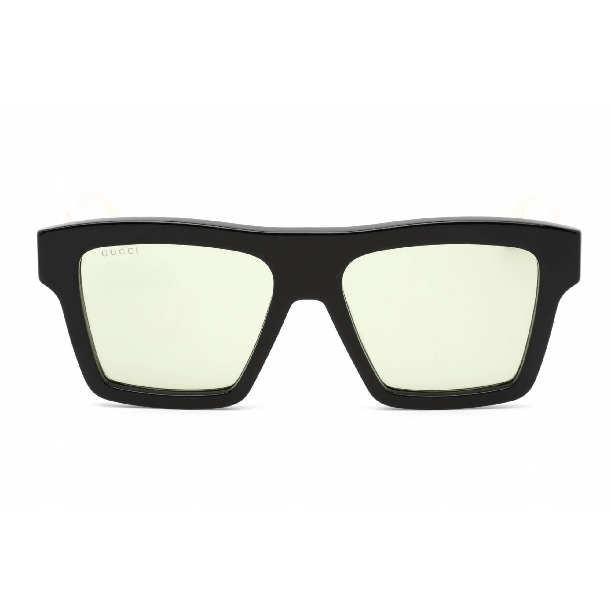 Gucci Men's Sunglasses - Black Plastic Square Full Rim Frame Green Lens | GG0962S 004