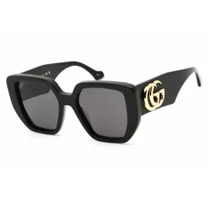 Gucci Women's Sunglasses - Black Butterfly Full Rim Frame Grey Lens | GG0956S 003