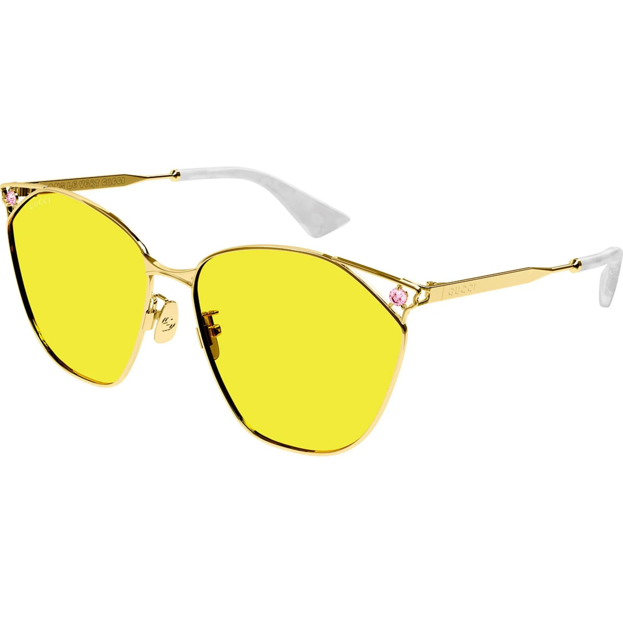 Gucci Women's Sunglasses - Full Rim Gold Metal Butterfly | GG1375SA ASIAN FIT 002