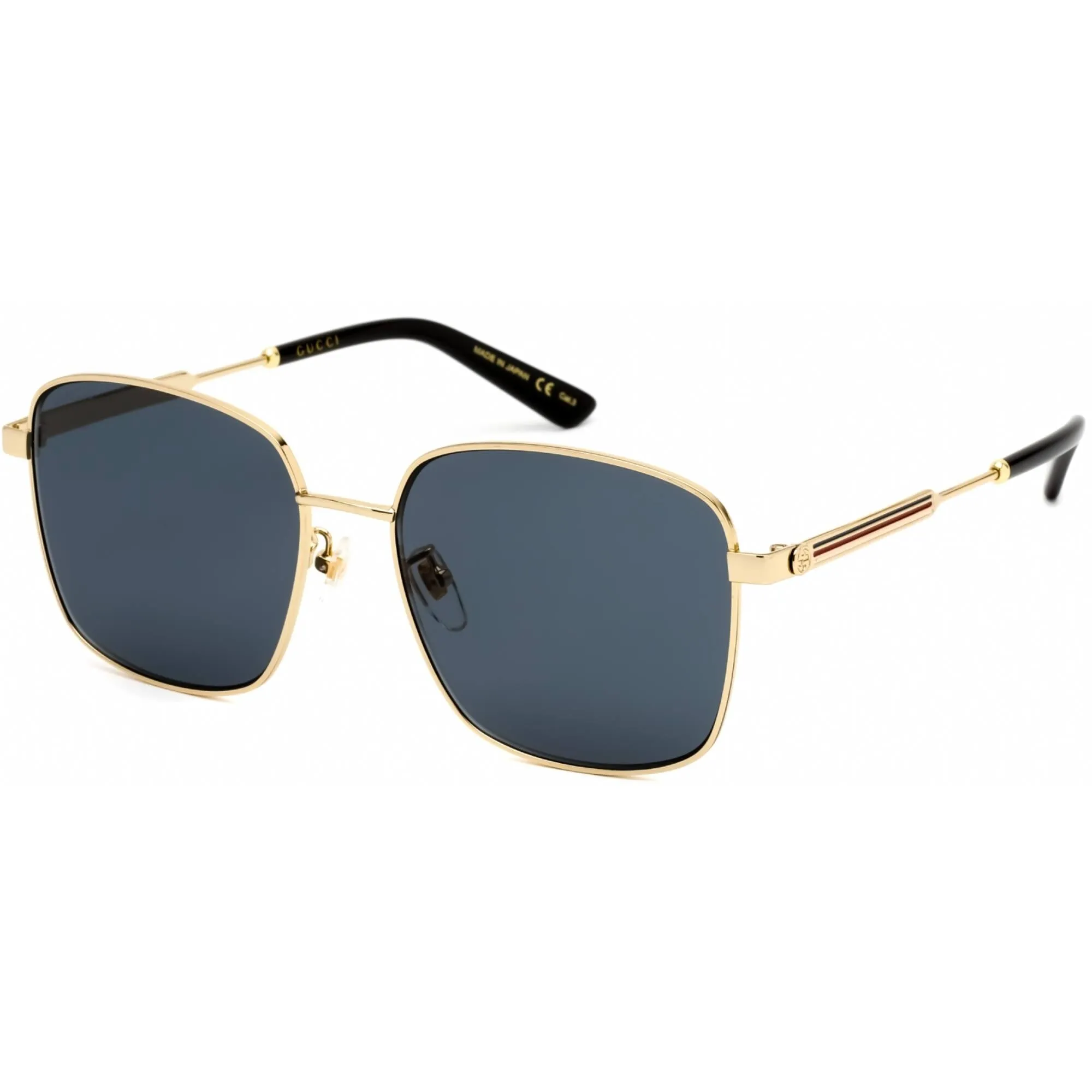 Gucci Women's Sunglasses - Gold Metal Square Full Rim Frame Grey Lens | GG0852SK 002