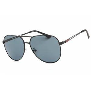 Guess Factory Men's Sunglasses - Matte Black Aviator Frame Smoke Lens | GF0231 02A