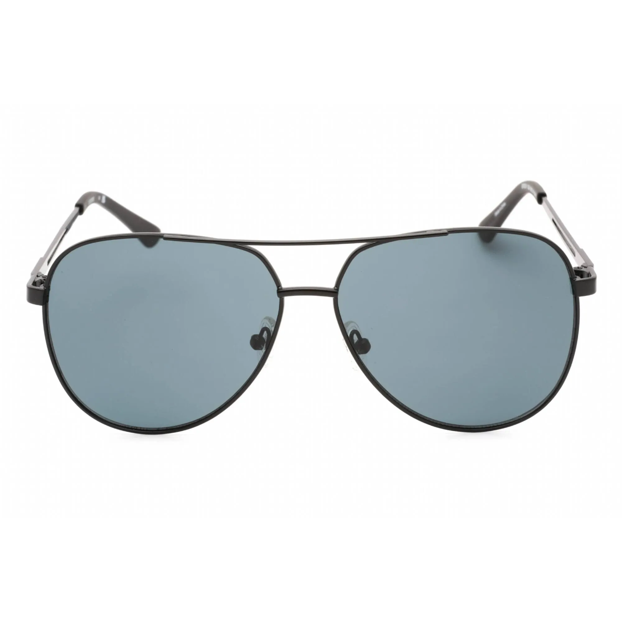 Guess Factory Men's Sunglasses - Matte Black Aviator Frame Smoke Lens | GF0231 02A