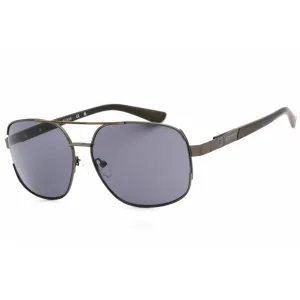 Guess Factory Men's Sunglasses - Shiny Gunmetal Metal Frame Smoke Lens | GF0227 08A