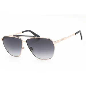 Guess Men's Sunglasses - Full Rim Gold Metal Rectangular Shape Frame | GU00053 32B